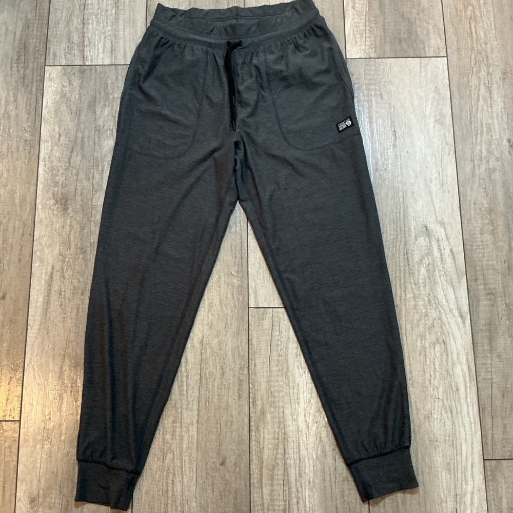 Mountain Hardwear Jogger Pants SZ Small Grey Excellent Heathered Hiking Pockets